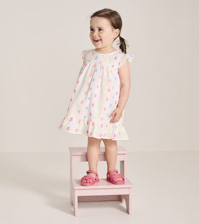 Baby & Toddler Girls Summer Dots Flounce Dress