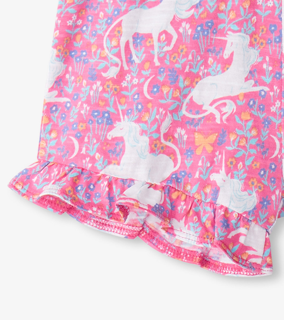 View larger image of Baby & Toddler Girls Unicorn Garden Ruffle Shorts