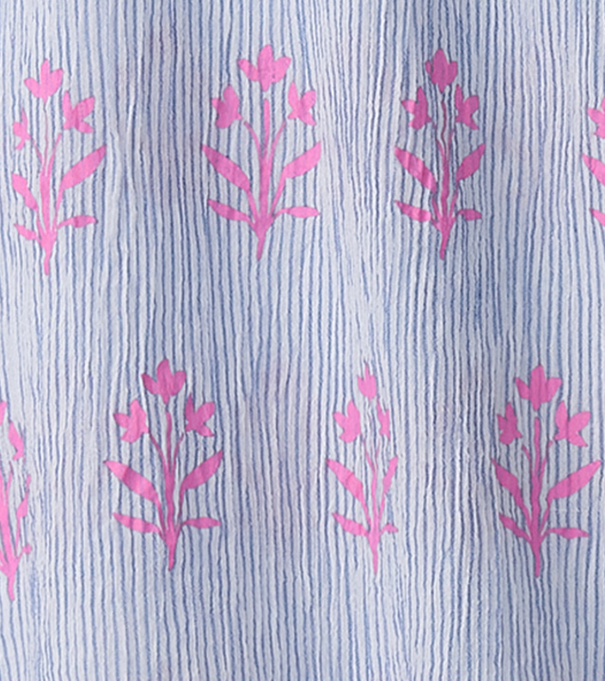 Agrandir l'image de Robe trapèze à encolure volantée – Fleurs sauvages