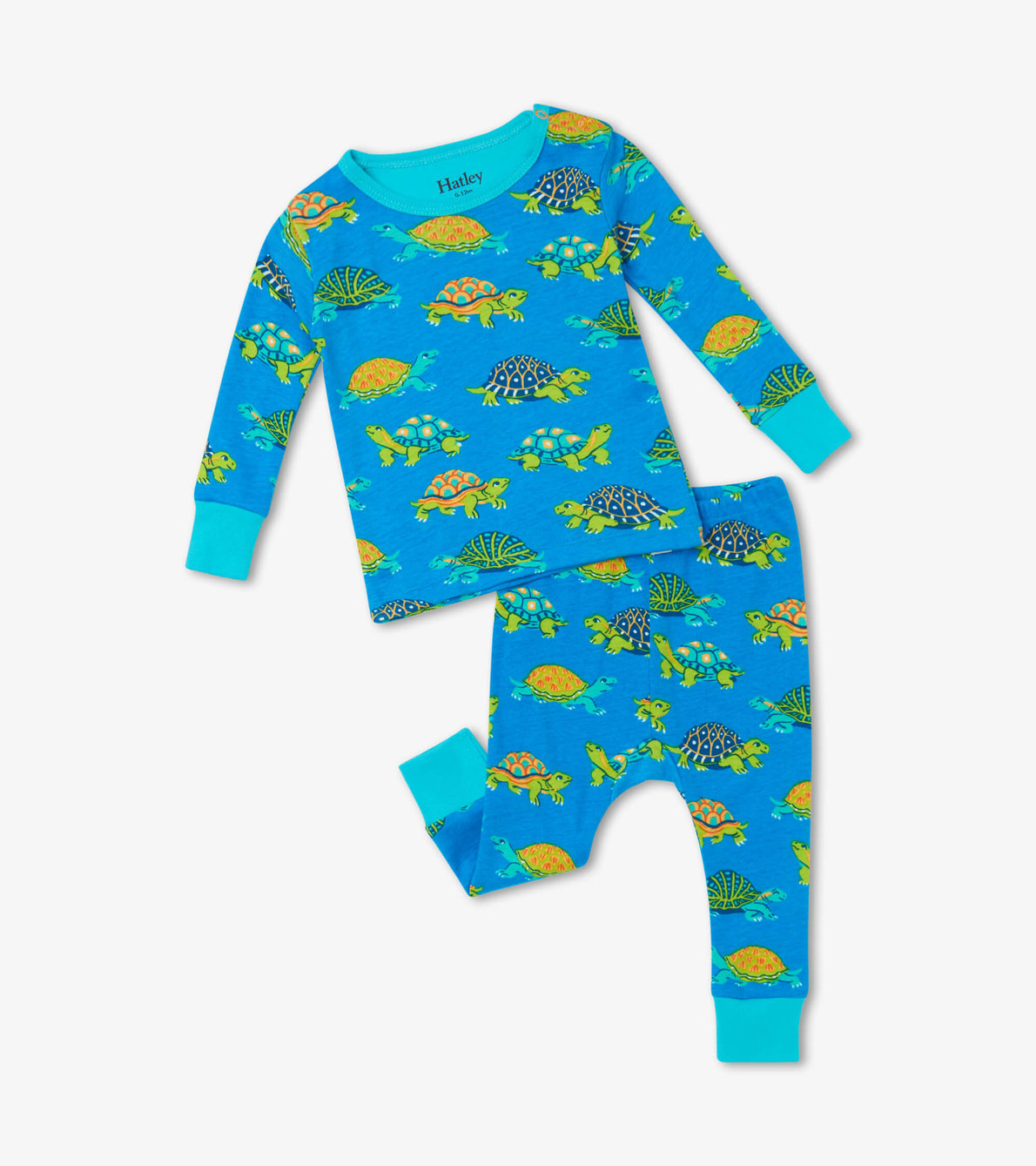 Agrandir l'image de Pyjama en coton biologique pour bébé – Bébés tortues