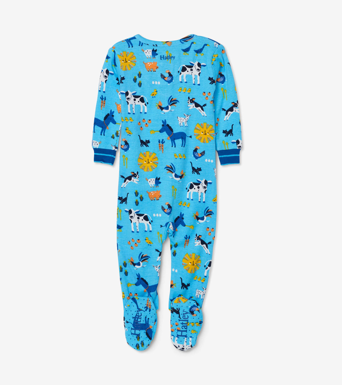 View larger image of Barnyard Friends Organic Cotton Footed Coverall