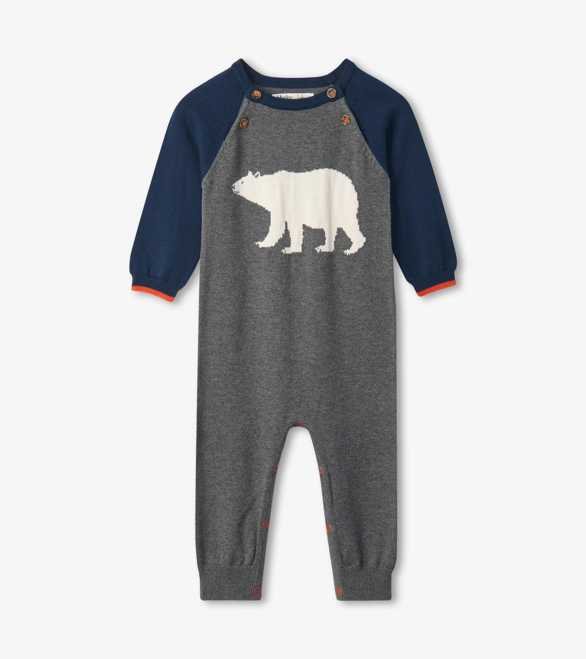 View larger image of Bear Cub Baby Sweater Romper