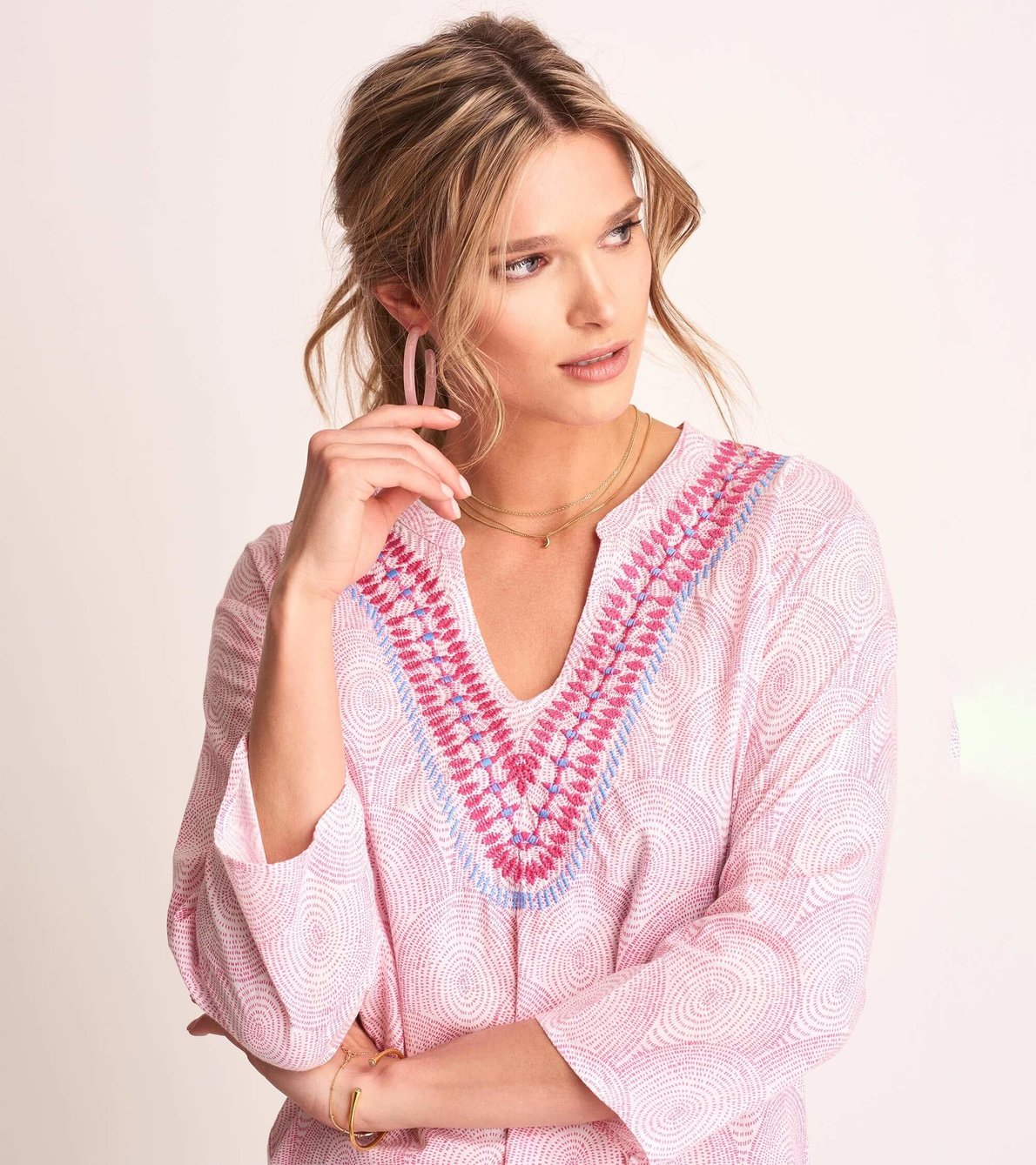 View larger image of Bev Tunic - Pink Scallop