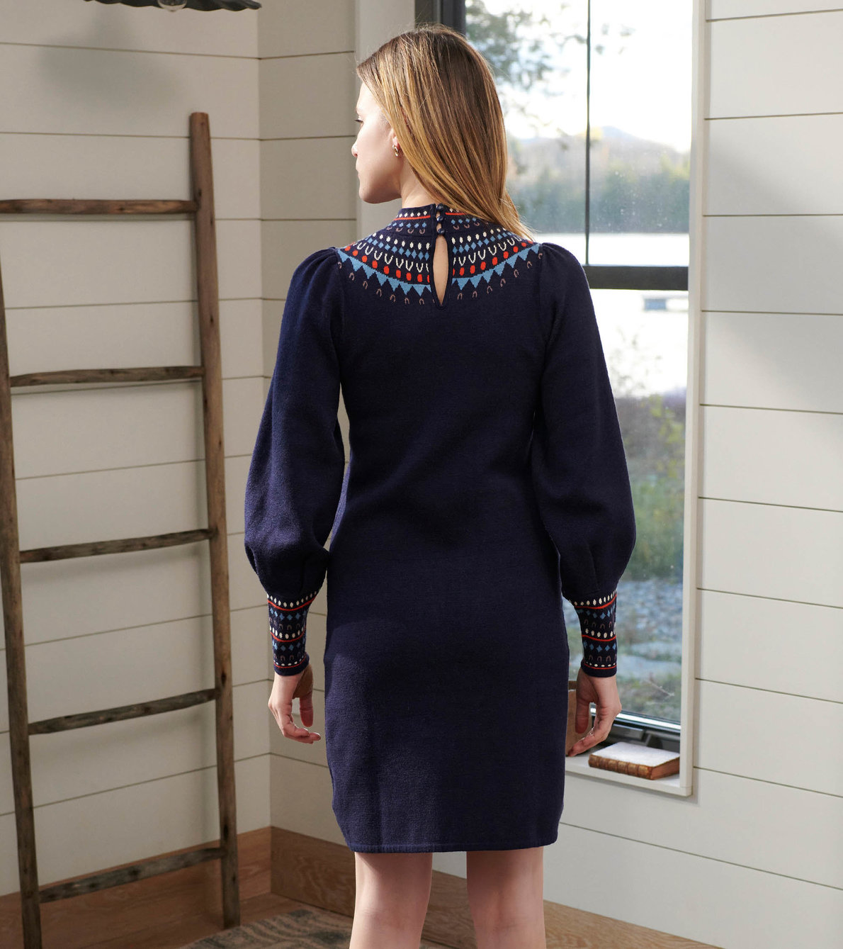View larger image of Blair Sweater Dress - Navy
