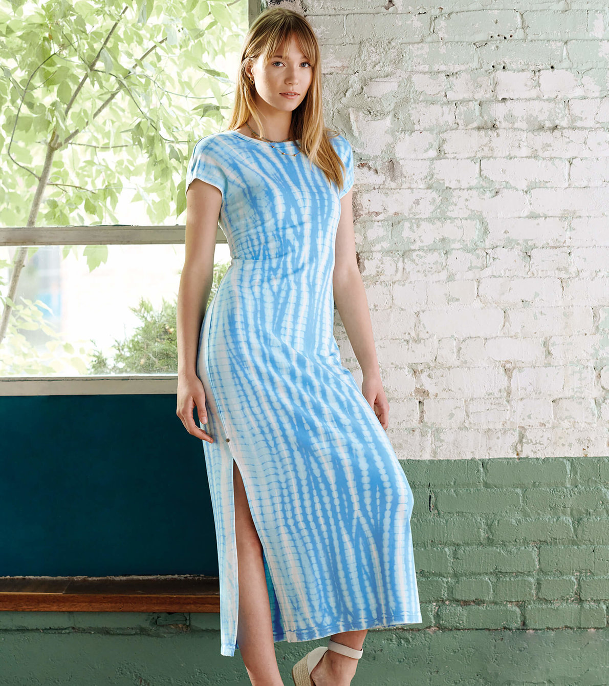 View larger image of Blake Dress - Azure Tie Dye