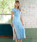 Blake Dress - Azure Tie Dye