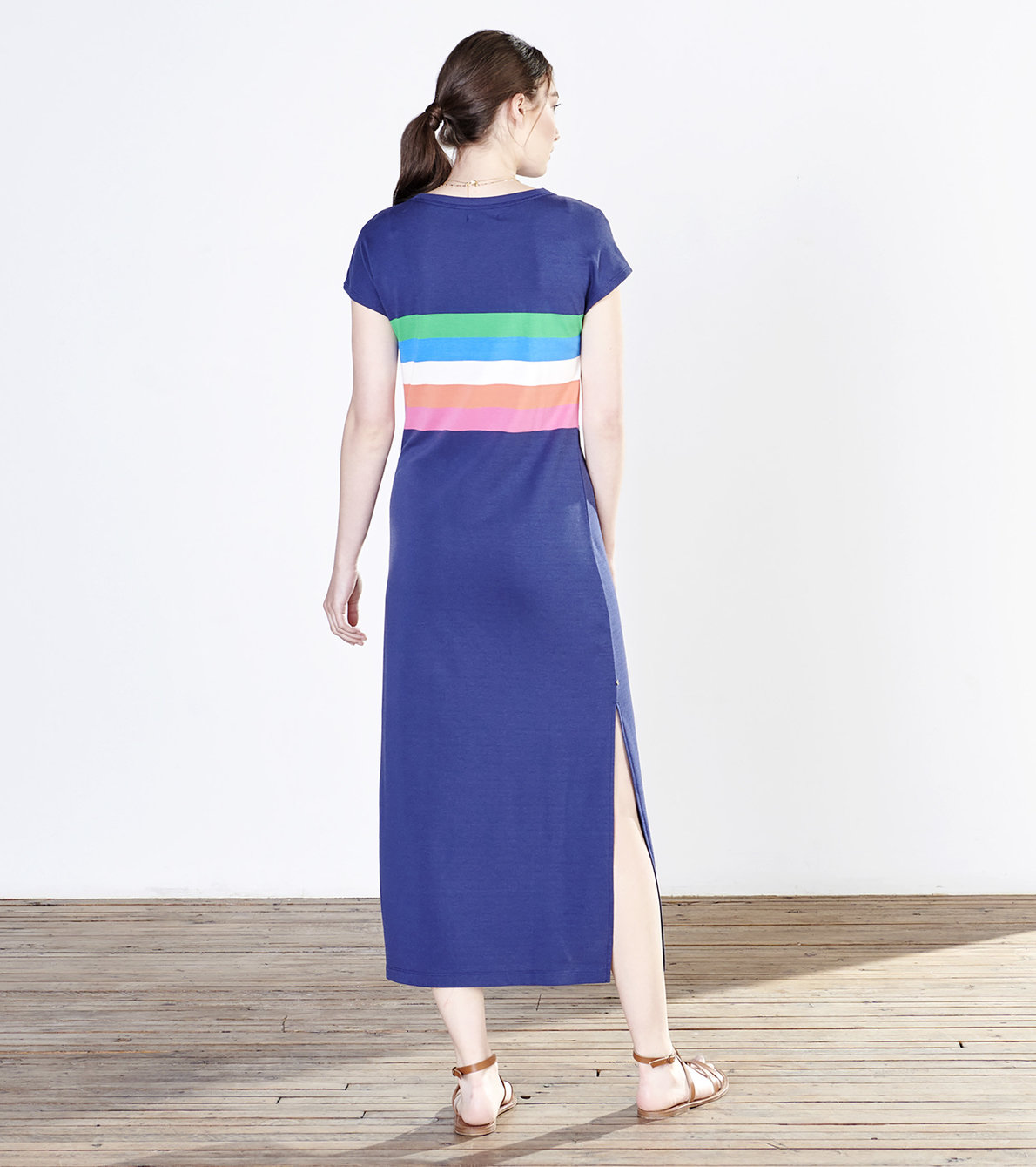 View larger image of Blake Dress - Rainbow Stripe
