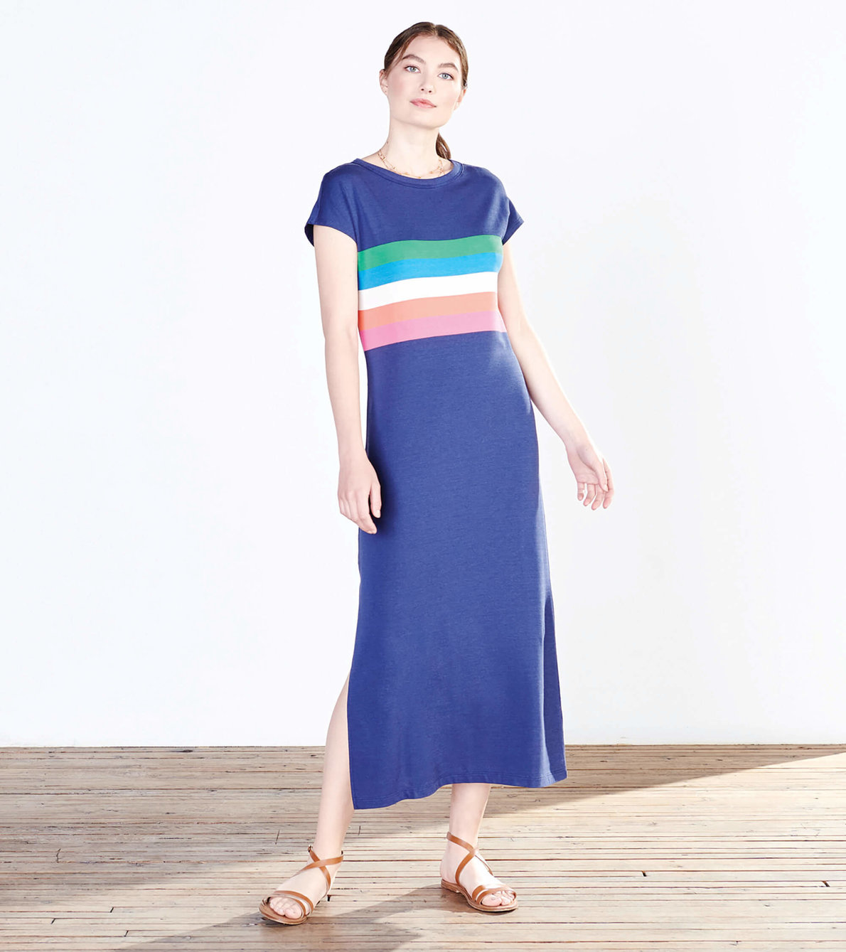 View larger image of Blake Dress - Rainbow Stripe