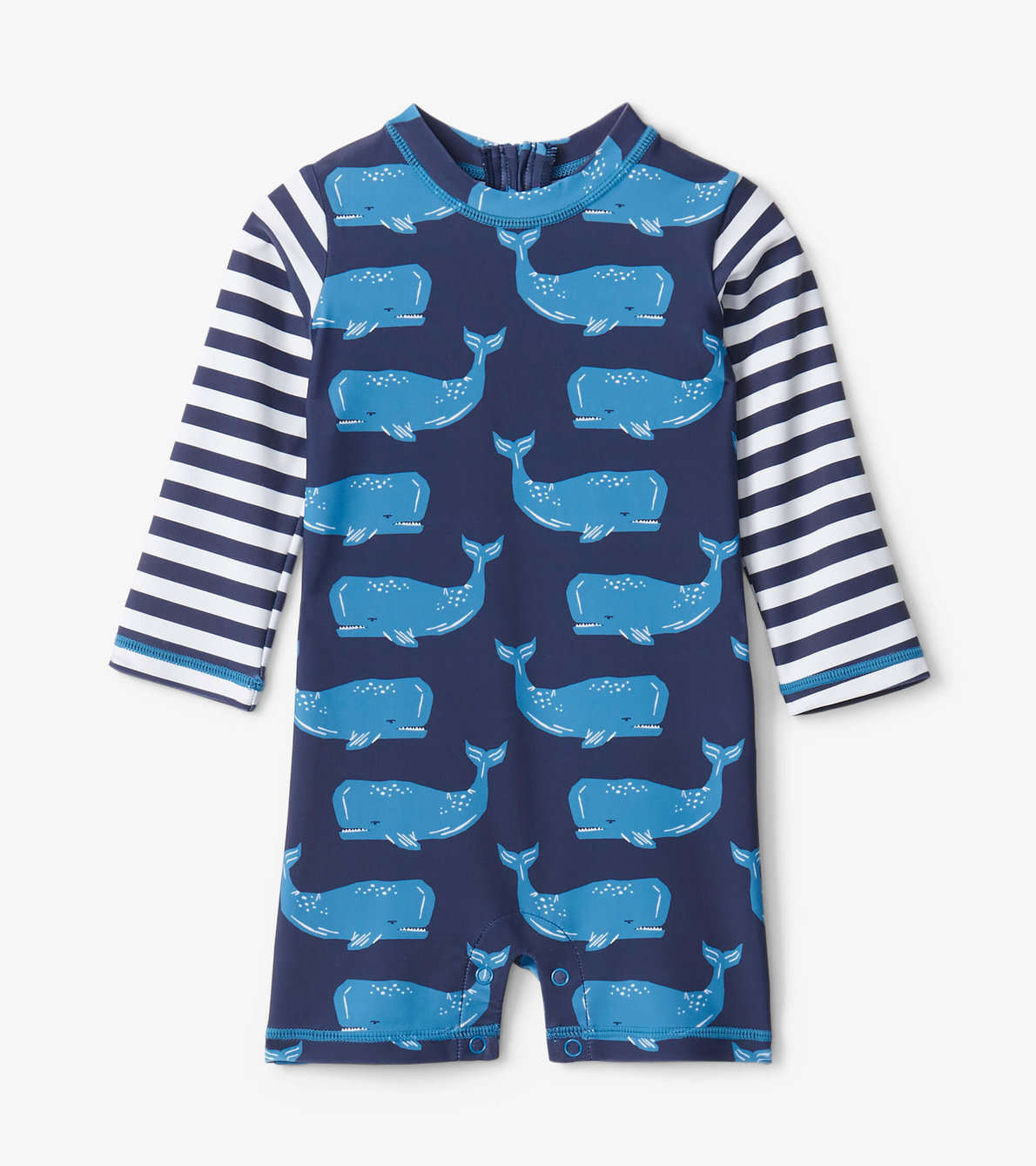 View larger image of Block Whales Baby One-Piece Rashguard