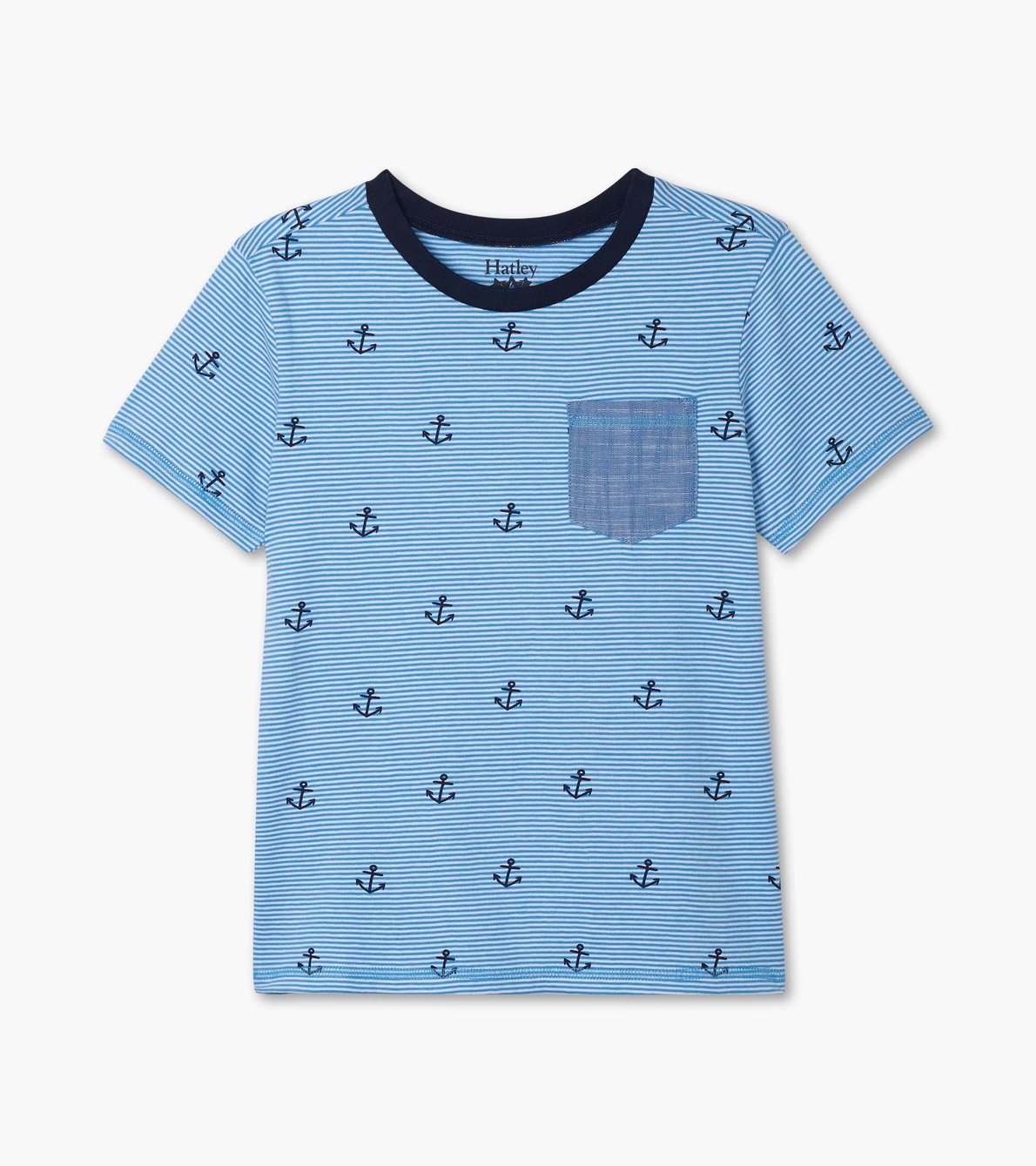 View larger image of Blue Anchors Front Pocket Tee