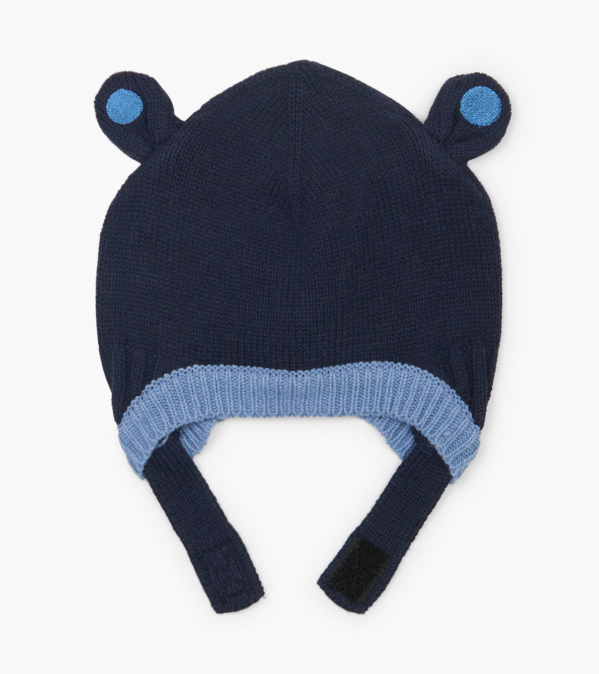 Agrandir l'image de Tuque d’hiver pour bébé – Oreilles d’ours bleu