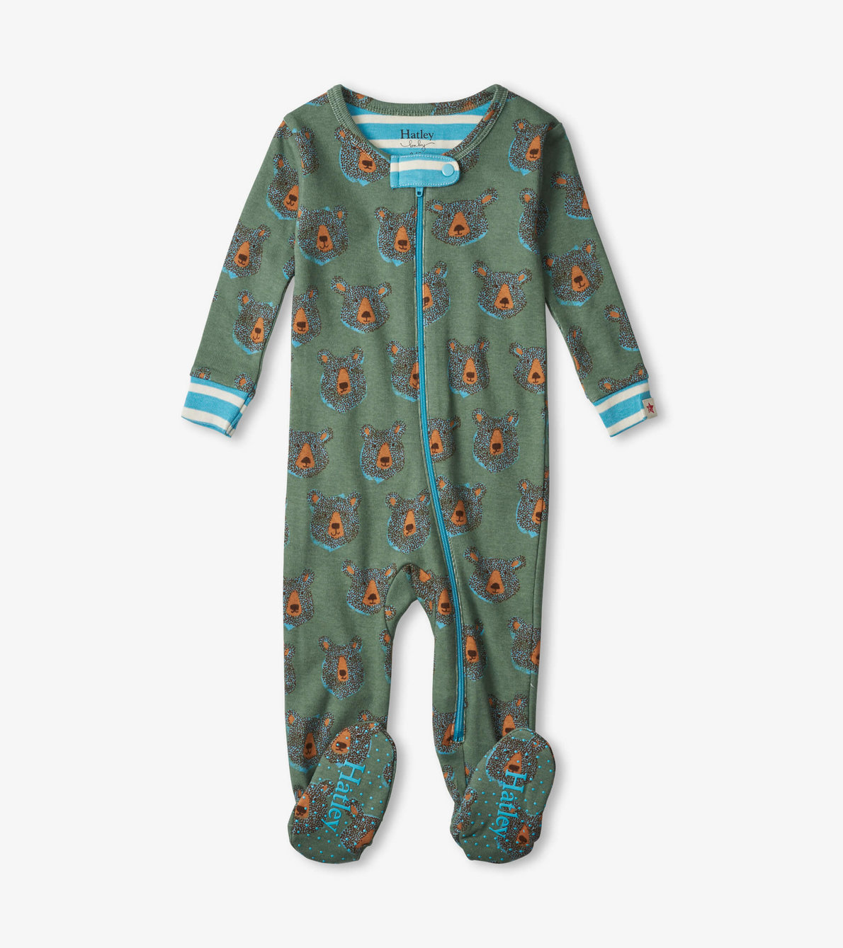 View larger image of Blue Bears Organic Cotton Footed Coverall