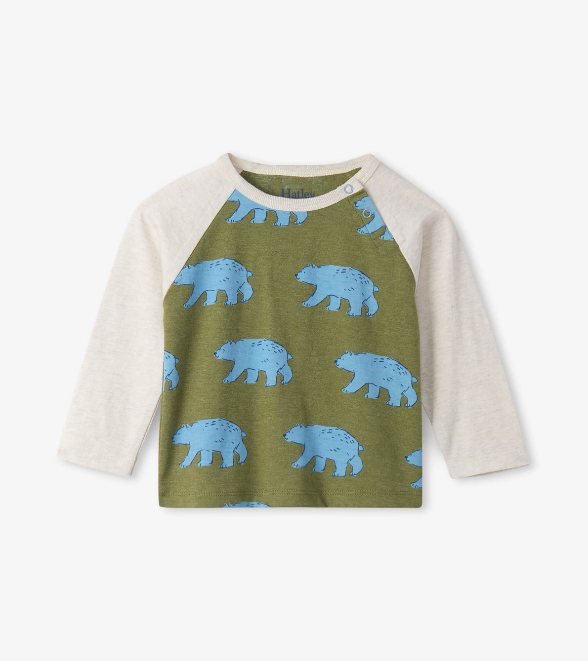 Agrandir l'image de T-shirt à manches raglan pour bébé – Ours bleus