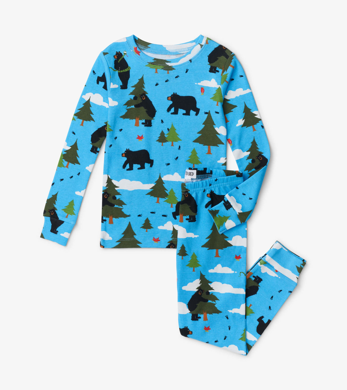 View larger image of Blue Big Bear Hug Book and Pajama Set
