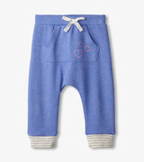 Blue Melange Baby Kanga Pants