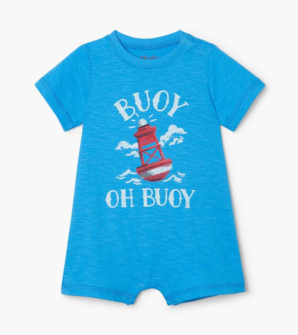 View larger image of Blue Nautical Baby Romper