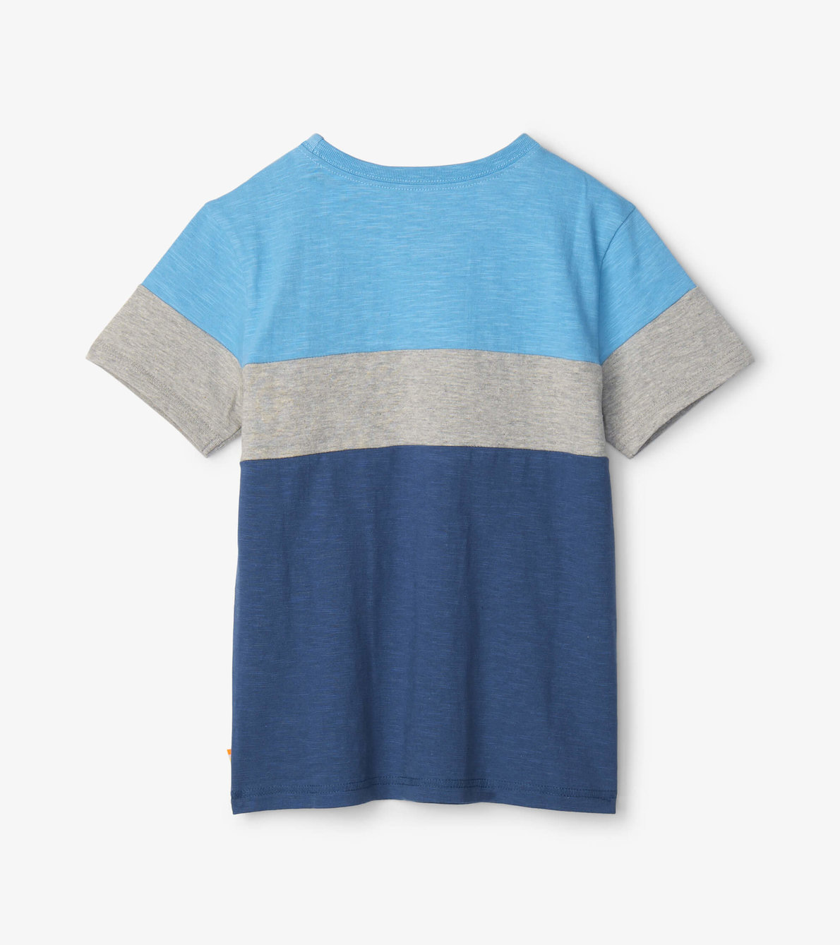 Agrandir l'image de T-shirt avec poche – Panneaux bleus