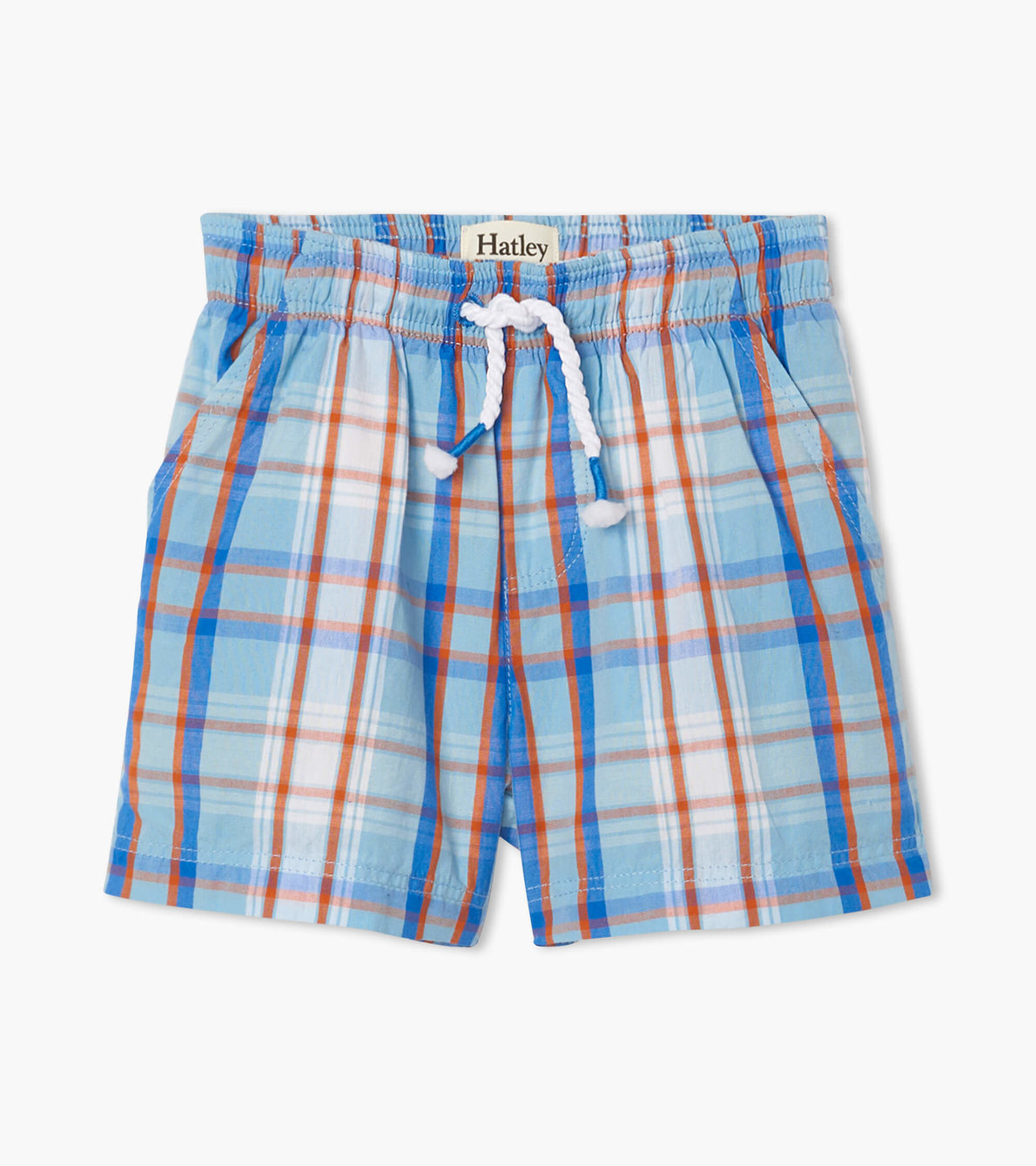 View larger image of Blue Plaid Baby Woven Shorts