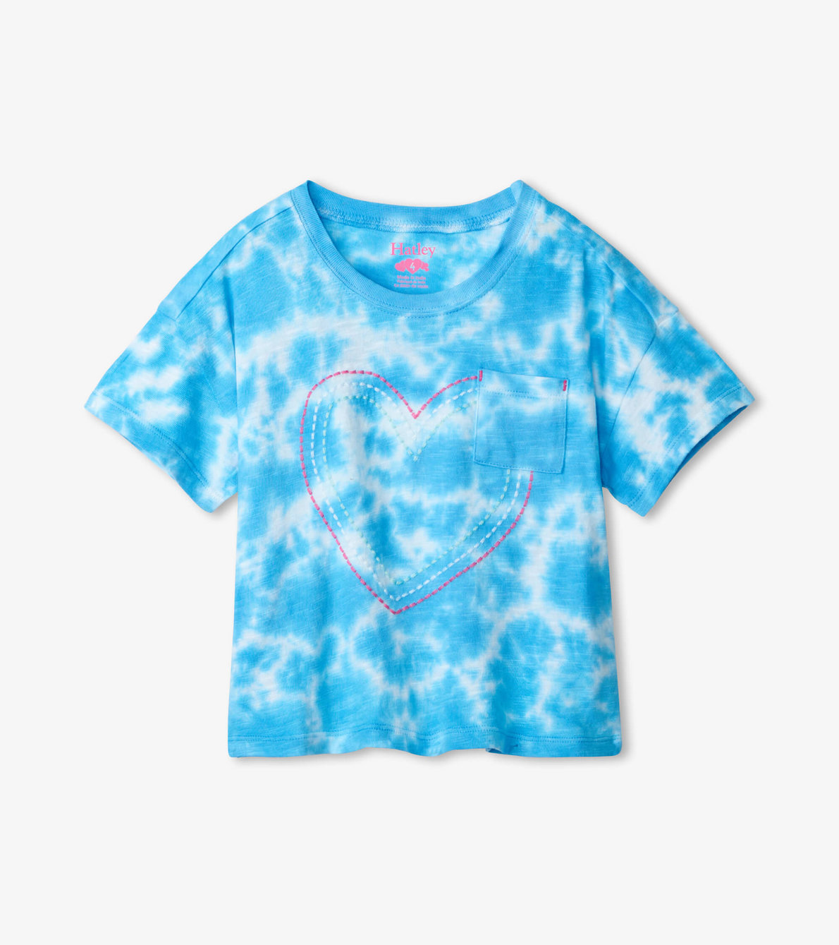 View larger image of Blue Sky Tie Dye Front Pocket Tee