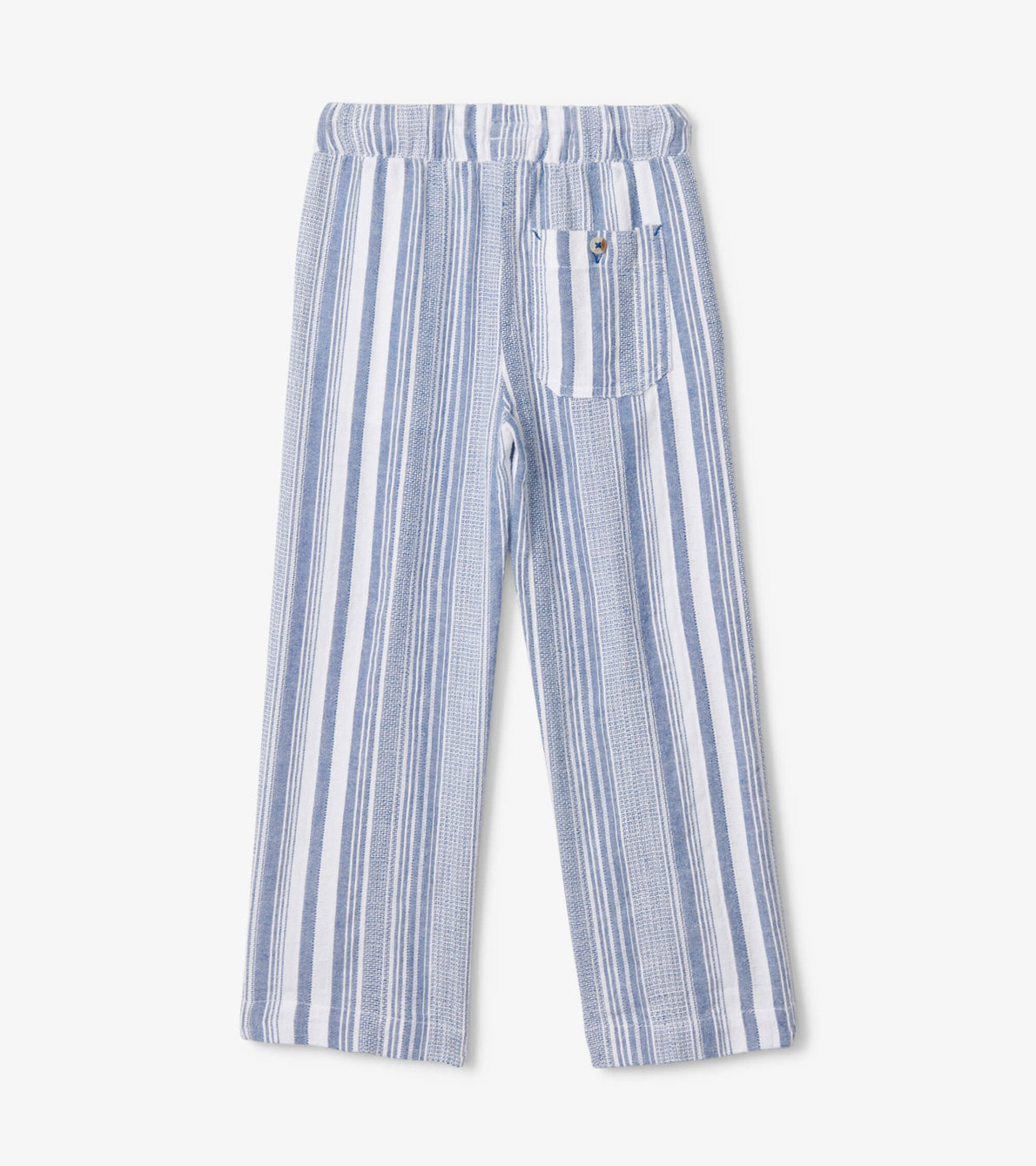 Agrandir l'image de Pantalon décontracté – Rayures bleues
