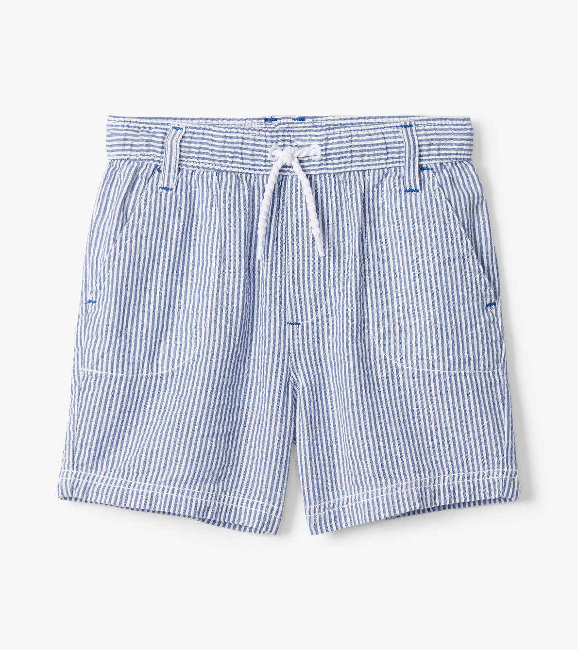 View larger image of Boys Blue Stripes Woven Shorts