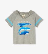 Blue Whales Baby Pullover Hoodie