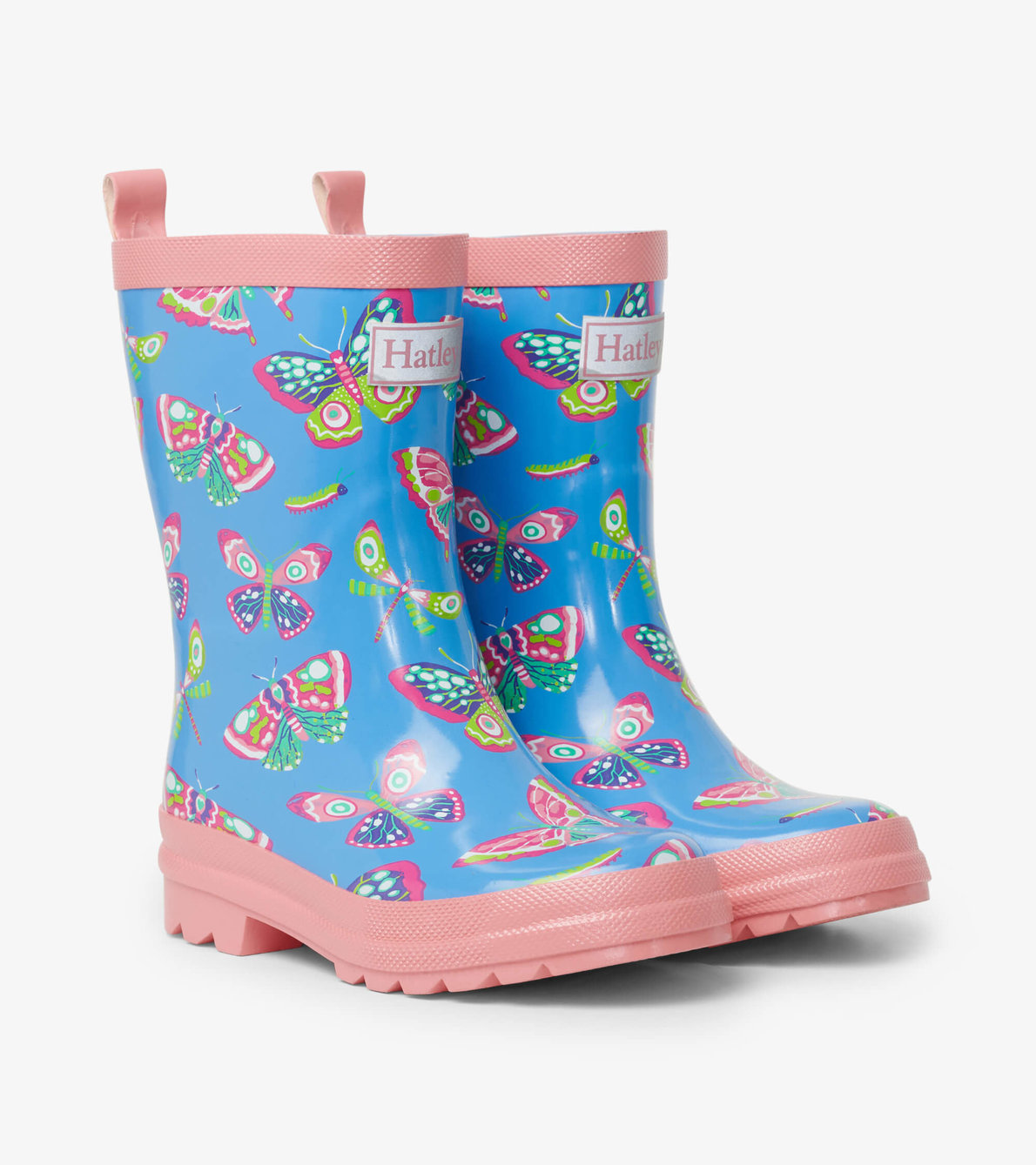 View larger image of Botanical Butterflies Shiny Rain Boots
