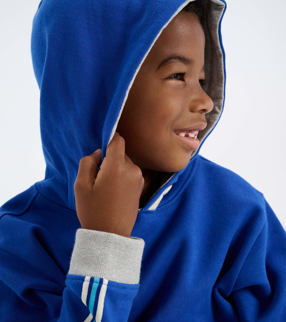 View larger image of Boys Blue Pullover Terry Sweatshirt