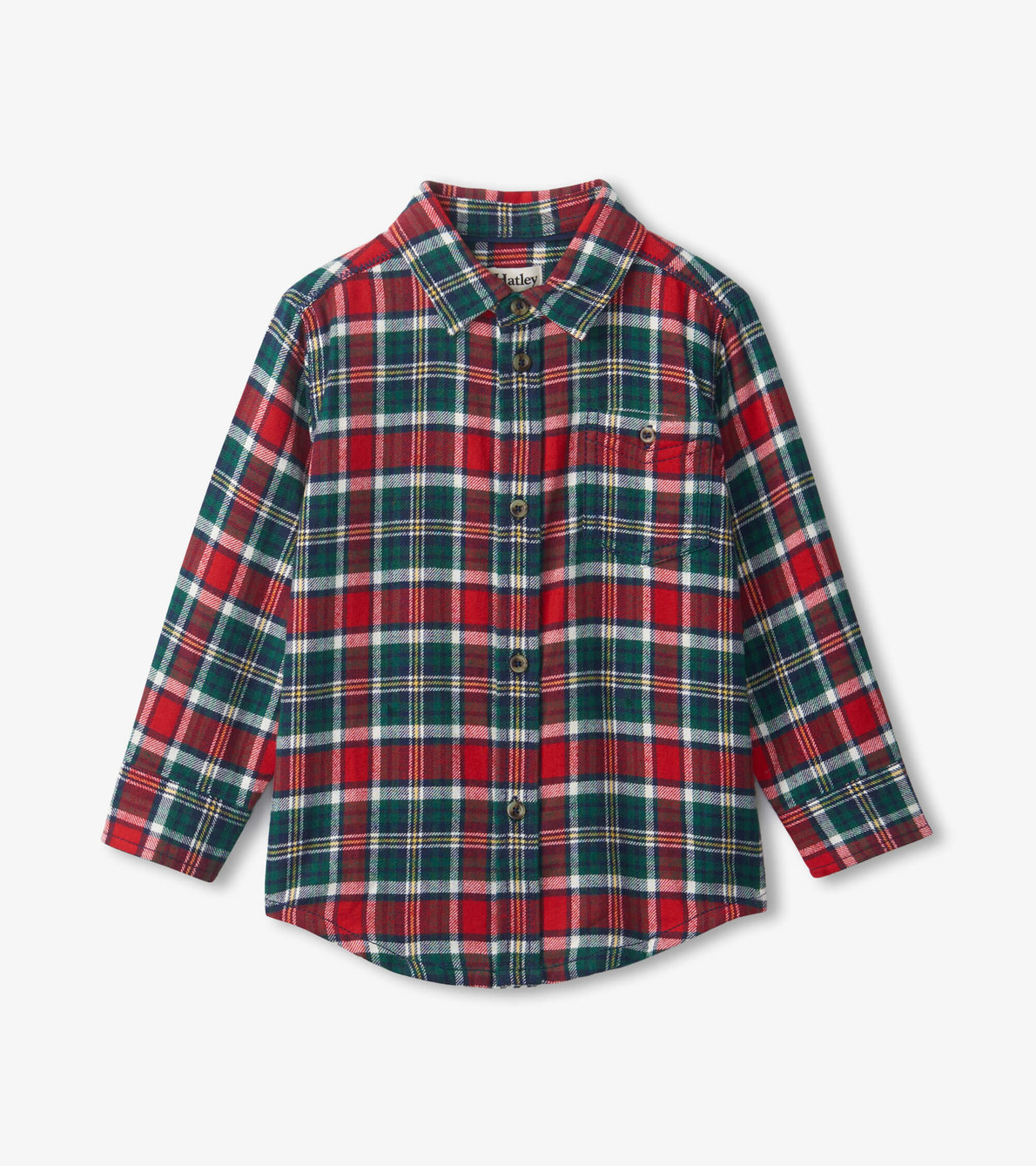 View larger image of Boys Christmas Plaid Buttondown Shirt