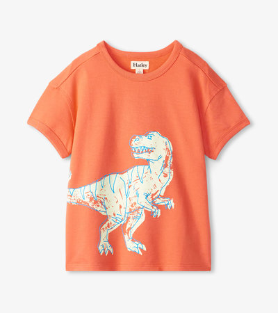 T-shirt ras du cou – Dino fluorescent