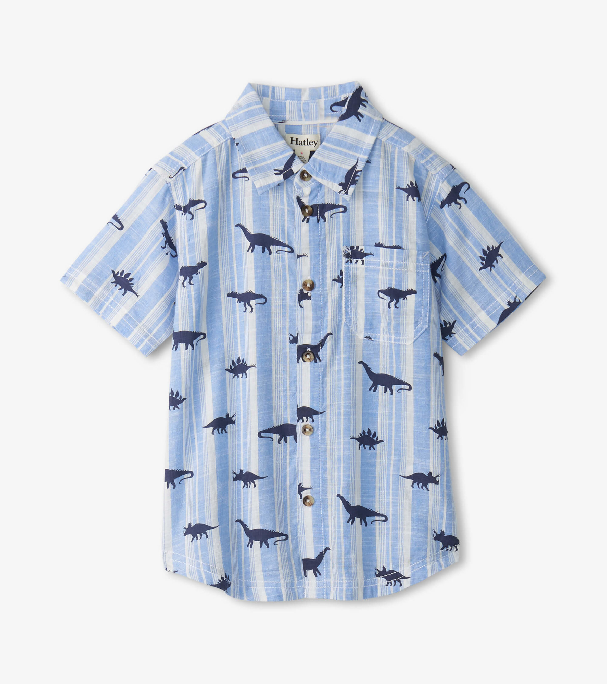Hatley - Boys Ivory Cotton Dinosaur T-Shirt