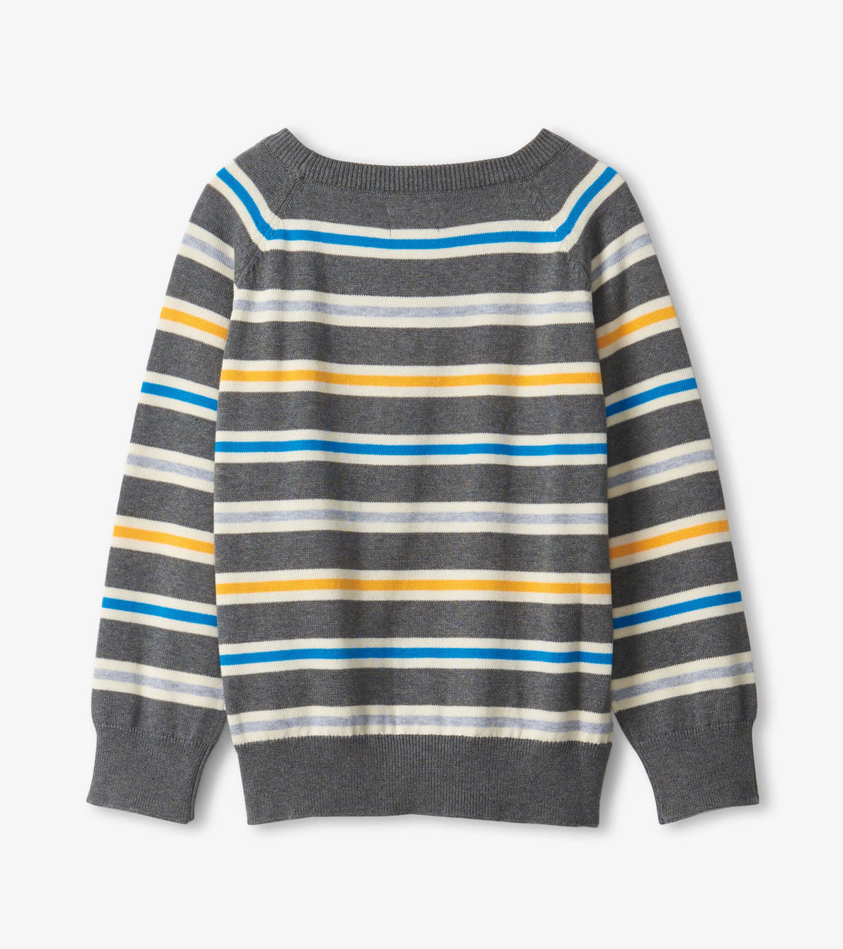 View larger image of Boys Dino Stripes Crew Neck Sweater