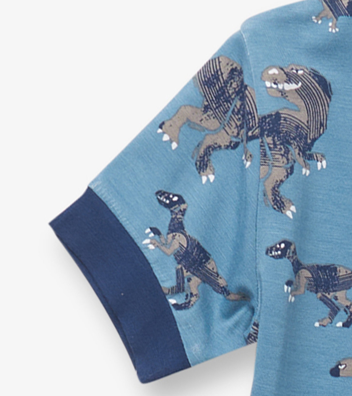 Agrandir l'image de Pyjama court en bambou – Estampes de dinosaures