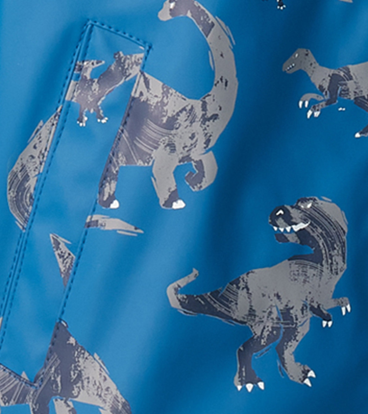 Agrandir l'image de Veste de pluie à fermeture à glissière – Estampes de dinosaures