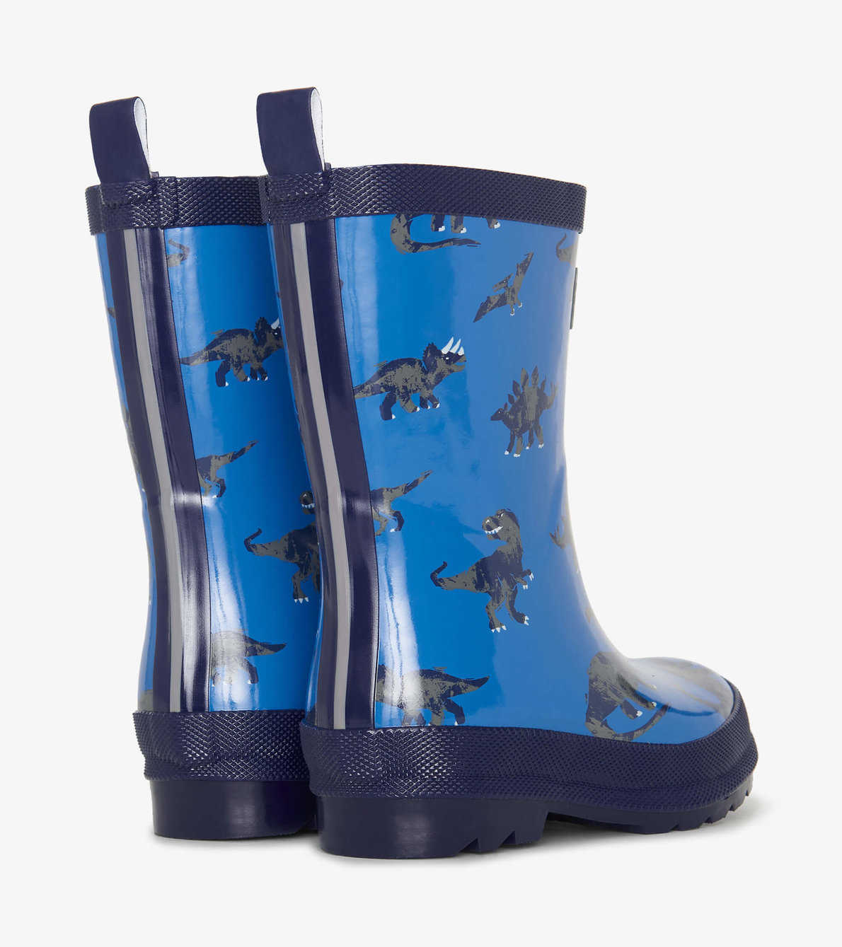 View larger image of Boys Dinosaur Shiny Wellies