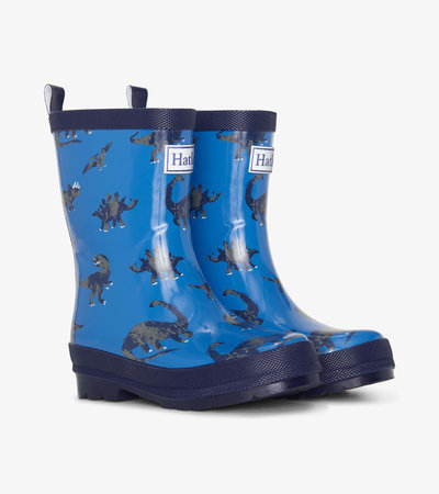 Boys Dinosaur Shiny Rain Boots