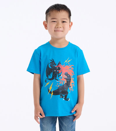 T-shirt à imprimé – Dragon contre dino