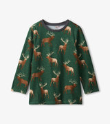 Boys Elk Herd Long Sleeve T-Shirt