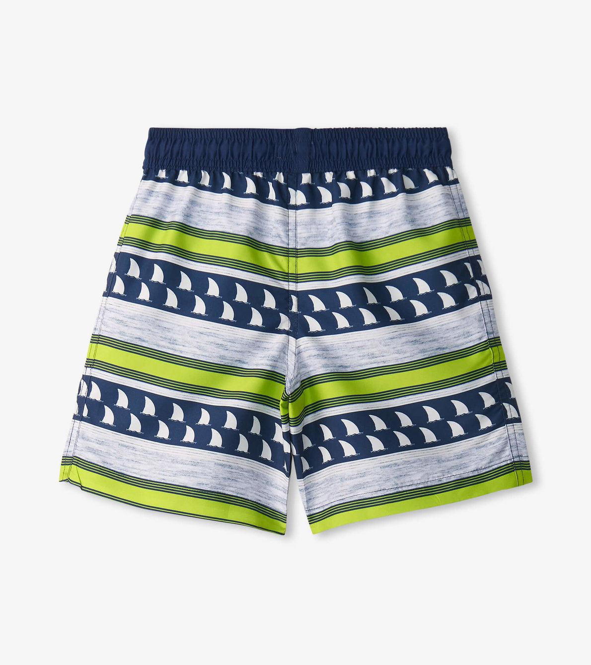 View larger image of Boys Fins and Stripes Swim Trunks