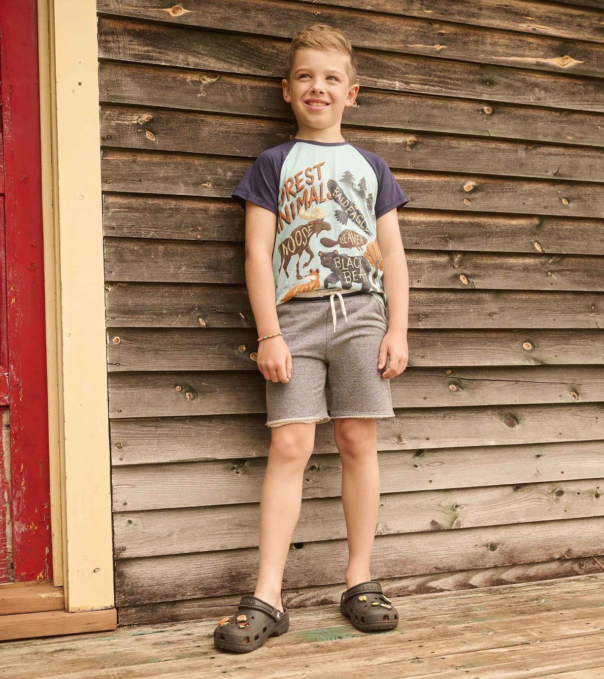 View larger image of Boys Flame Blue Raw Hem Shorts