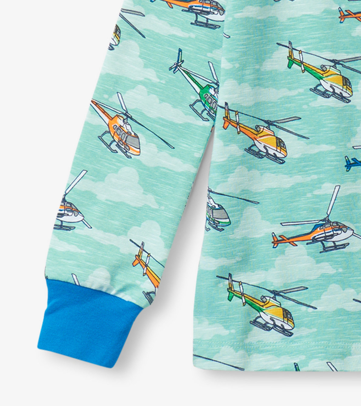 Agrandir l'image de Pyjama en coton – Hélicoptères