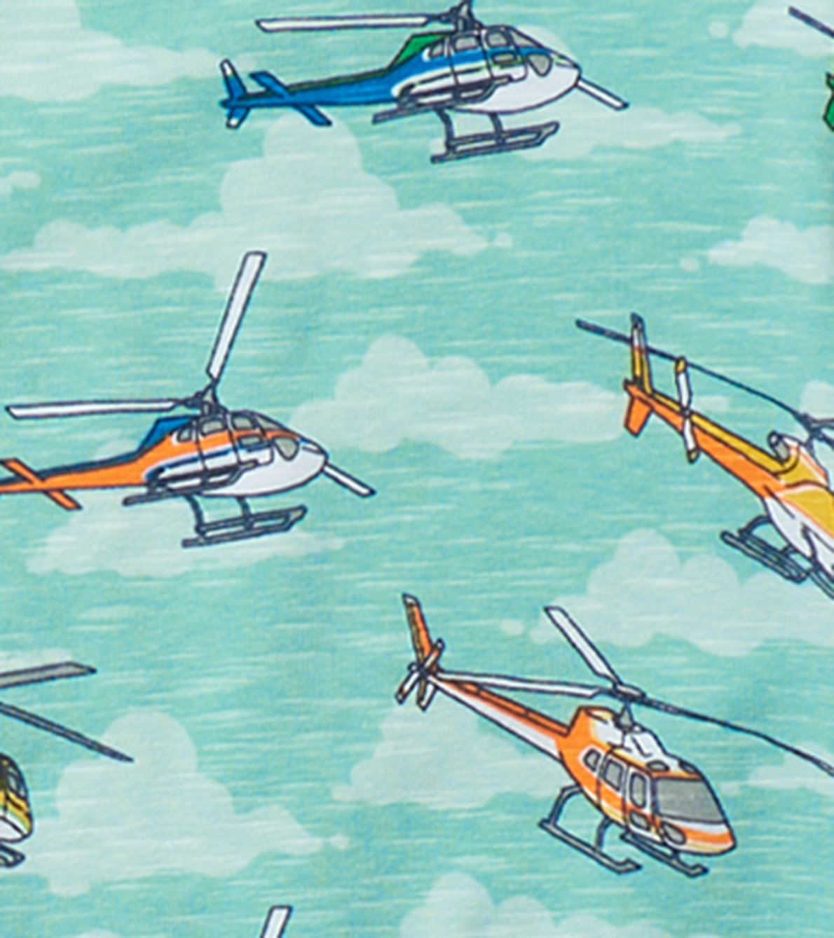 Agrandir l'image de Pyjama en coton – Hélicoptères