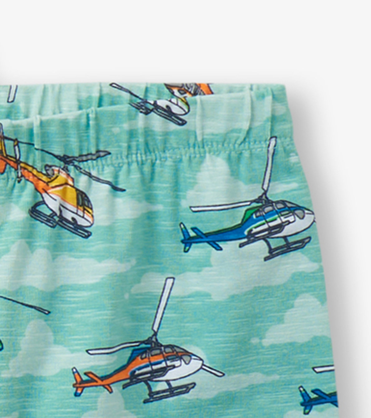 Agrandir l'image de Pyjama court en coton – Hélicoptères