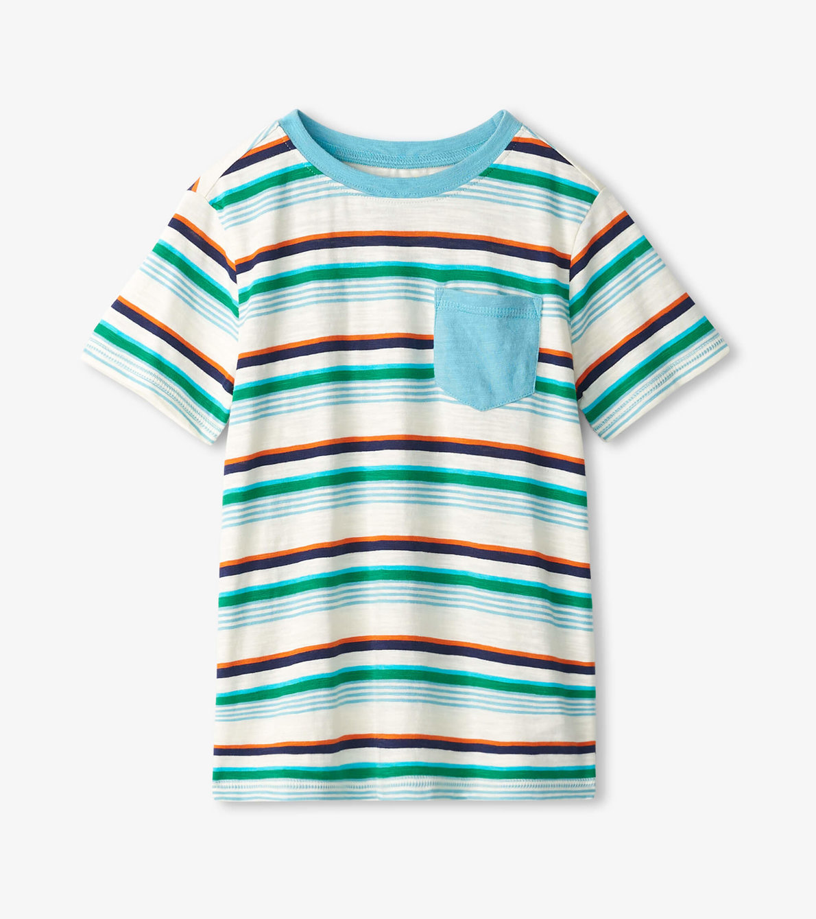 Agrandir l'image de T-shirt avec poche – Rayures de randonnée