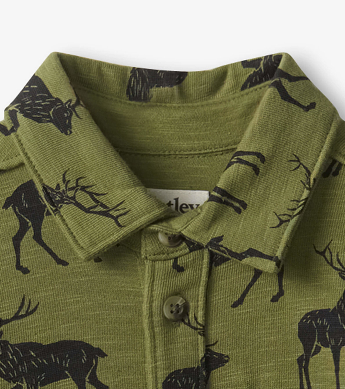 Agrandir l'image de Chemise boutonnée en jersey – Wapitis majestueux