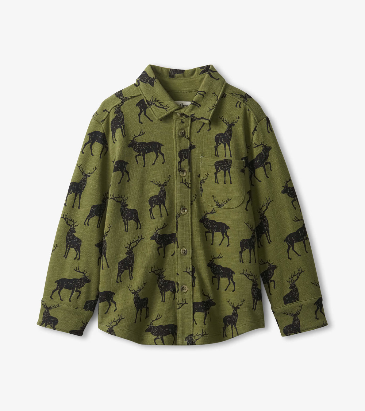 View larger image of Boys Magestic Elk Jersey Button Down Shirt