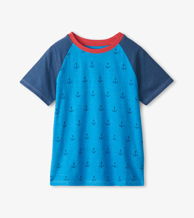 T-shirt à manches raglan – Petites ancres