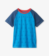Boys Mini Anchors Raglan T-Shirt