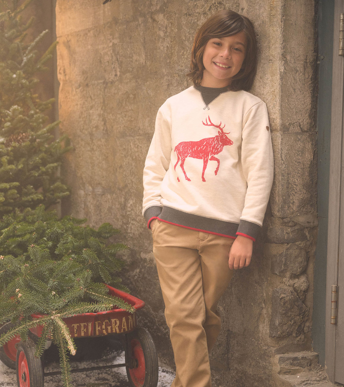 View larger image of Boys Red Elk Sweater