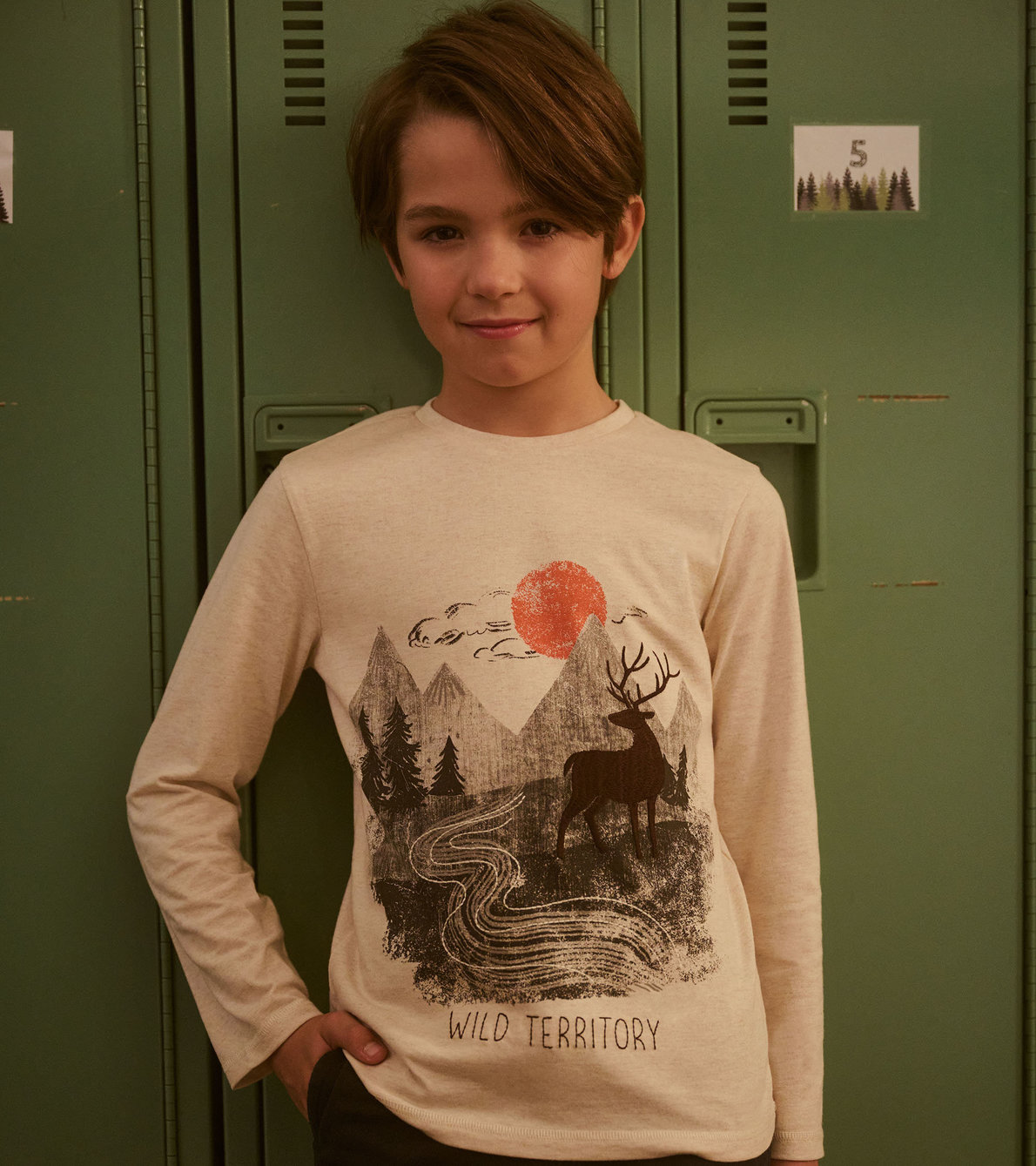 View larger image of Boys Rocky Landscape Long Sleeve T-Shirt